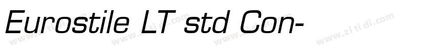 Eurostile LT std Con字体转换